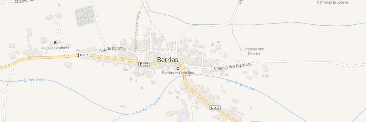 Plan du 105 Rue de l’Eglise à Berrias-et-Casteljau