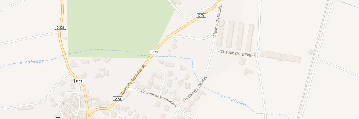 Plan du 5220 Che du Valadas à Saint-Bauzély