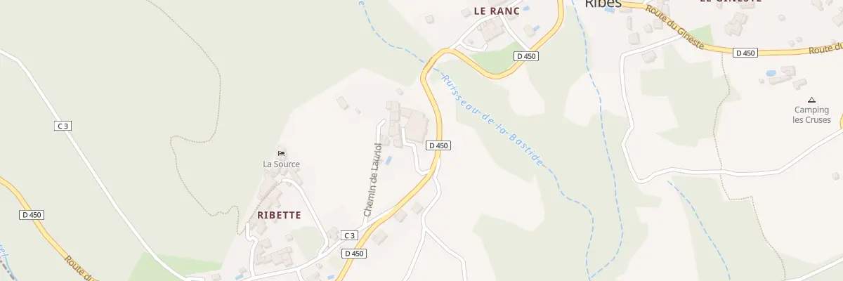 Plan du 147 Rte de la Bastide à Ribes