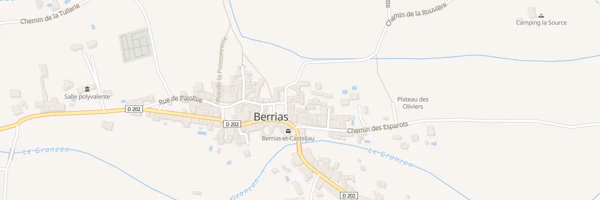 Plan du 4 Che de la Rouvière à Berrias-et-Casteljau