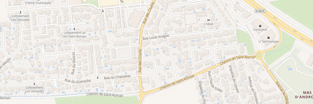 Plan du 8 Che de Saint-Roman à Aimargues