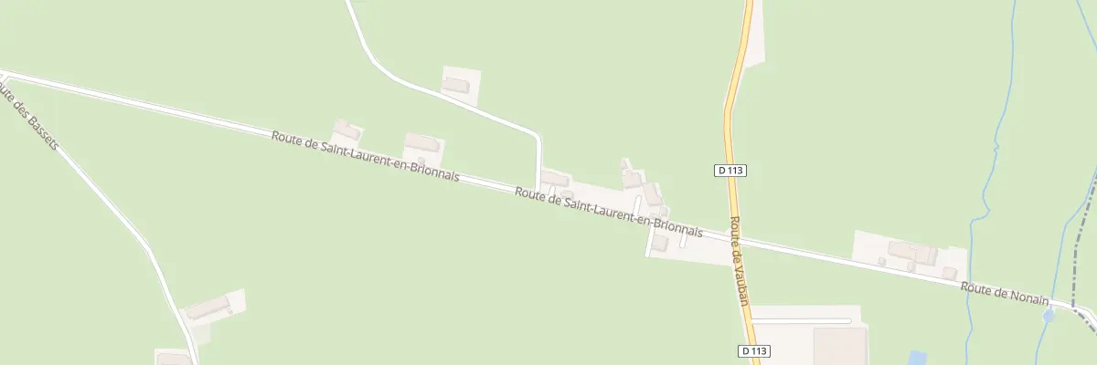 Plan du 2015 Rte de St-Laurent-en-Brionnais à Saint-Christophe-en-Brionnais