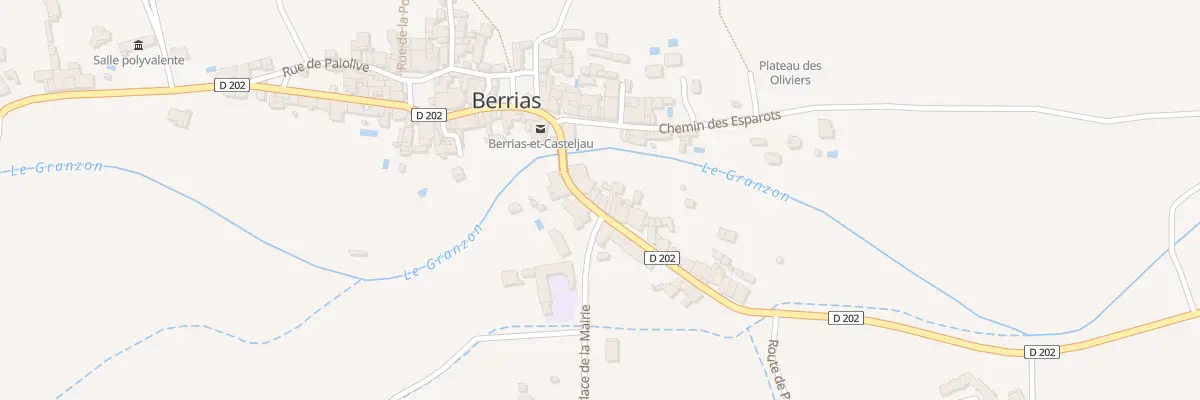 Plan du 47 Rue de la Bourgade à Berrias-et-Casteljau