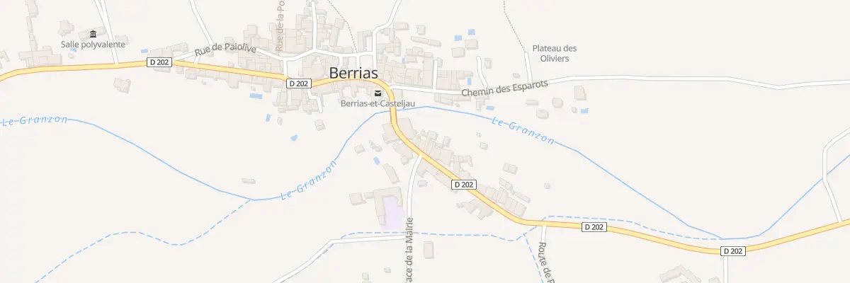 Plan du 51 Rue de la Bourgade à Berrias-et-Casteljau