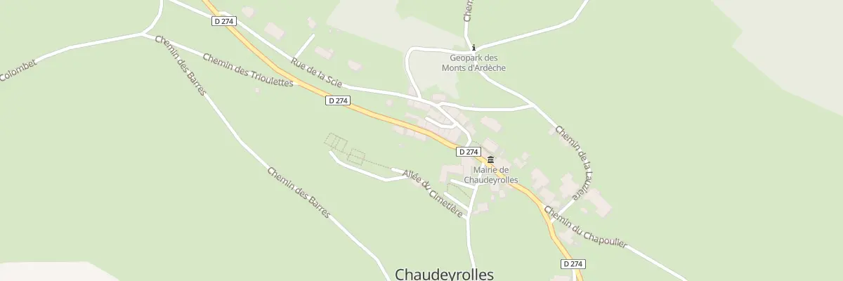 Plan du 37 Rte de Chaudeyrolles à Chaudeyrolles