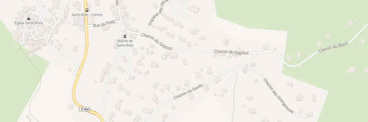 Plan du 178 Che du Gayssol à Saint-Brès