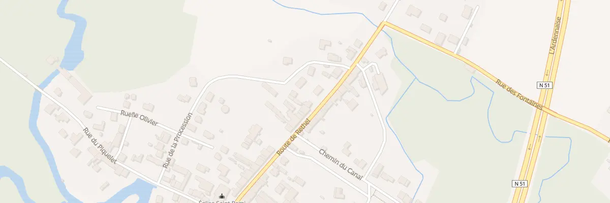 Plan du 28 Rte de Rethel à Isles-sur-Suippe