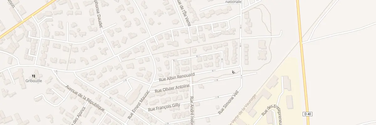Plan du 10 Rue Adrien Rouger à Calvisson