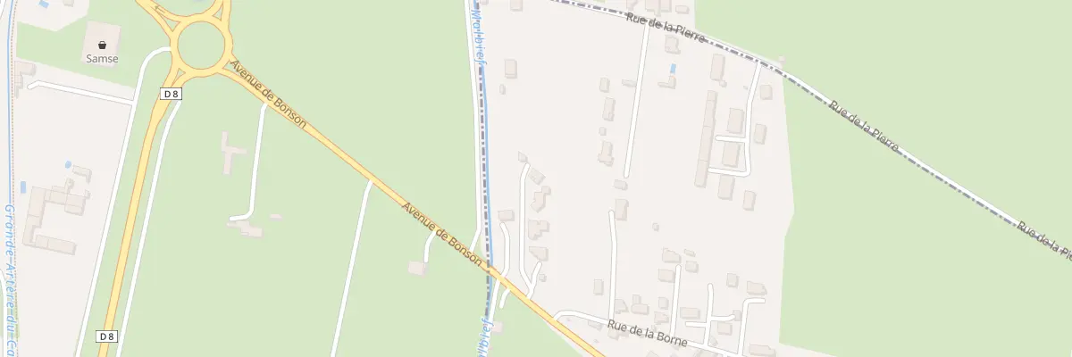 Plan du 52E Av de Sury à Bonson