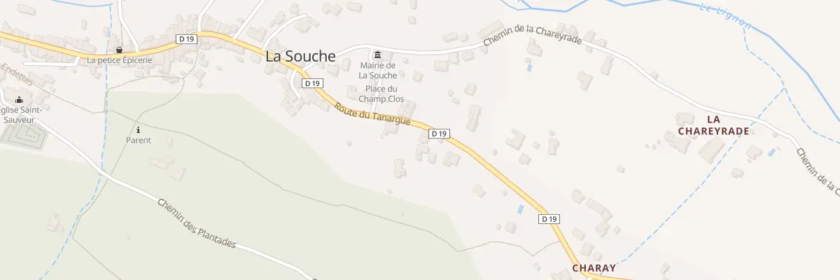 Plan du 796 Rte du Tanargue à La Souche