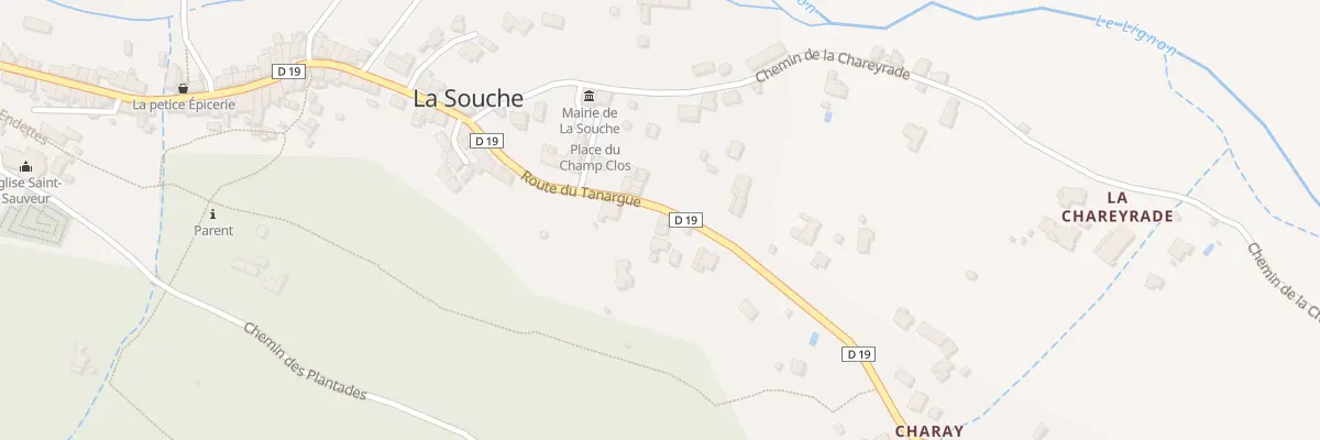 Plan du 794 Rte du Tanargue à La Souche