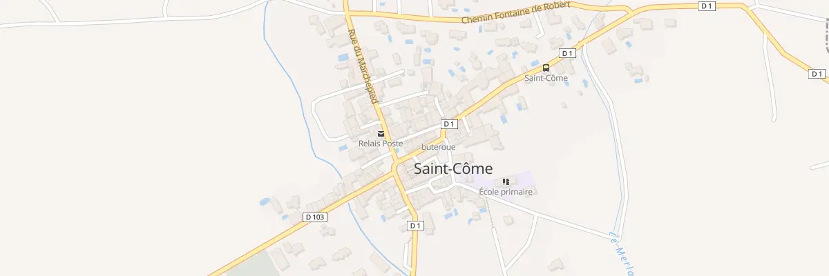 Plan du 1 Rue du Four à Saint-Côme-et-Maruéjols