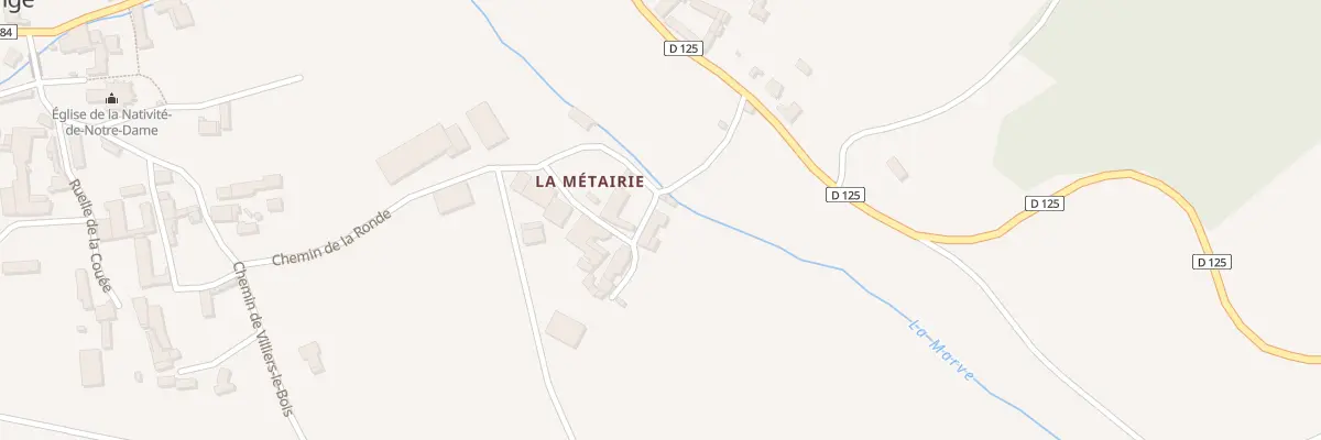 Plan du 2 Rle de la Metairie à Balnot-la-Grange