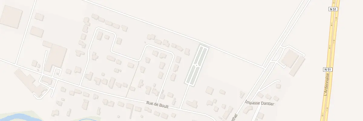 Plan du 6 Rue du Lt Fernand Guillaume à Isles-sur-Suippe