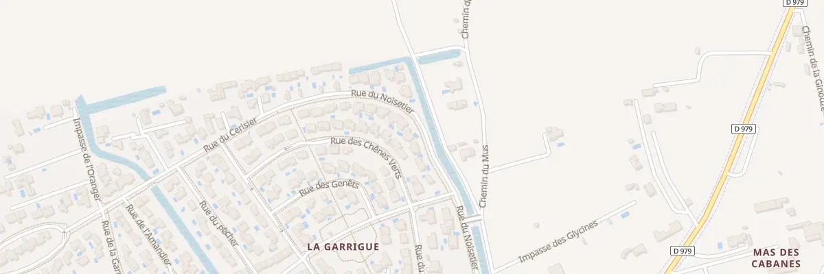 Plan du 38 Rue du Cerisier à Aimargues
