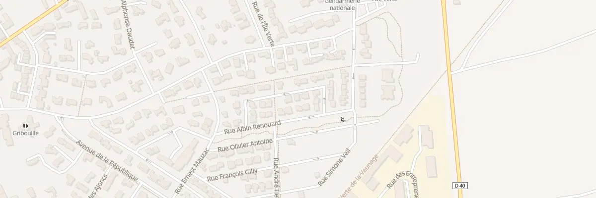 Plan du 16 Rue Adrien Rouger à Calvisson