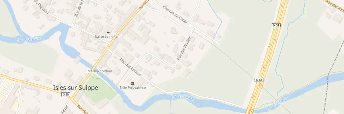 Plan du 17 Rue des Poulets à Isles-sur-Suippe