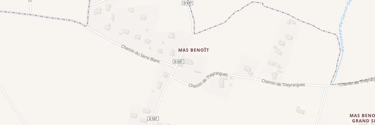 Plan du 1128 Rte de Saint Germain à Saint-Julien-de-Cassagnas