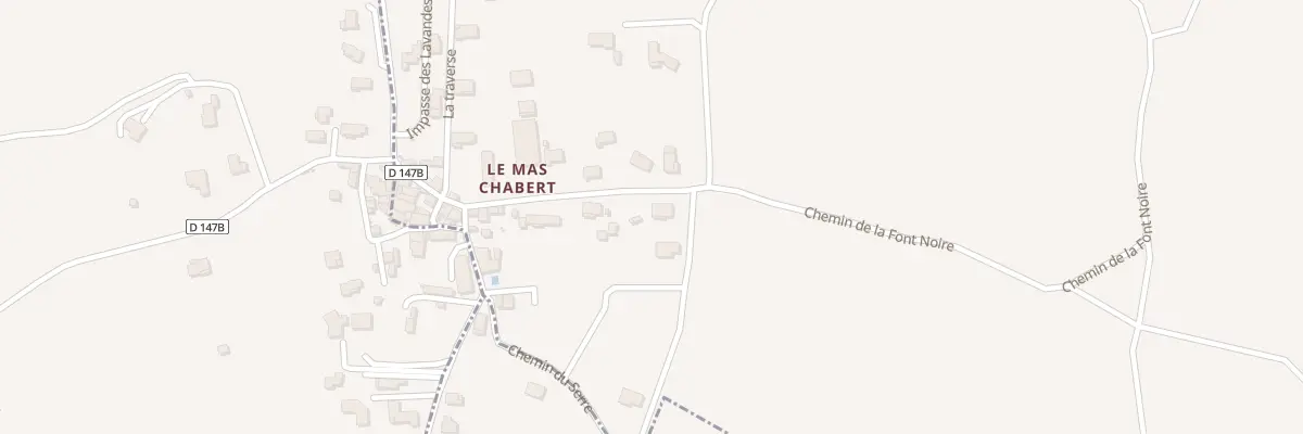 Plan du 142 Mas Chabert à Allègre-les-Fumades