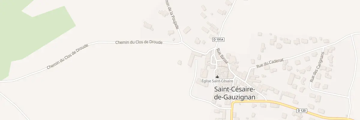 Plan du 61 Che du Clos de Droude à Saint-Césaire-de-Gauzignan