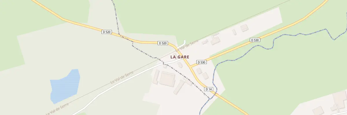 Plan du 4 Qua de la Gare à Résigny