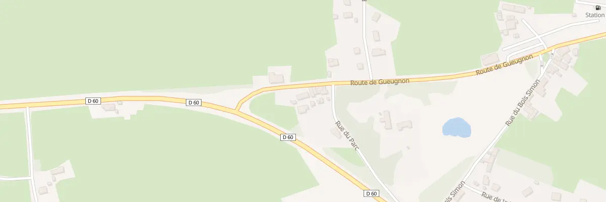 Plan du 19 Rte de Gueugnon à Perrecy-les-Forges