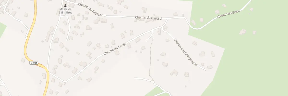 Plan du 71 Che du Deves à Saint-Brès
