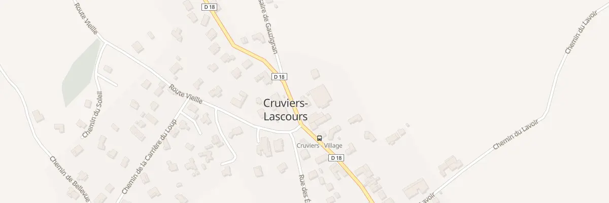 Plan du 2837 Rte des Vignerons à Cruviers-Lascours
