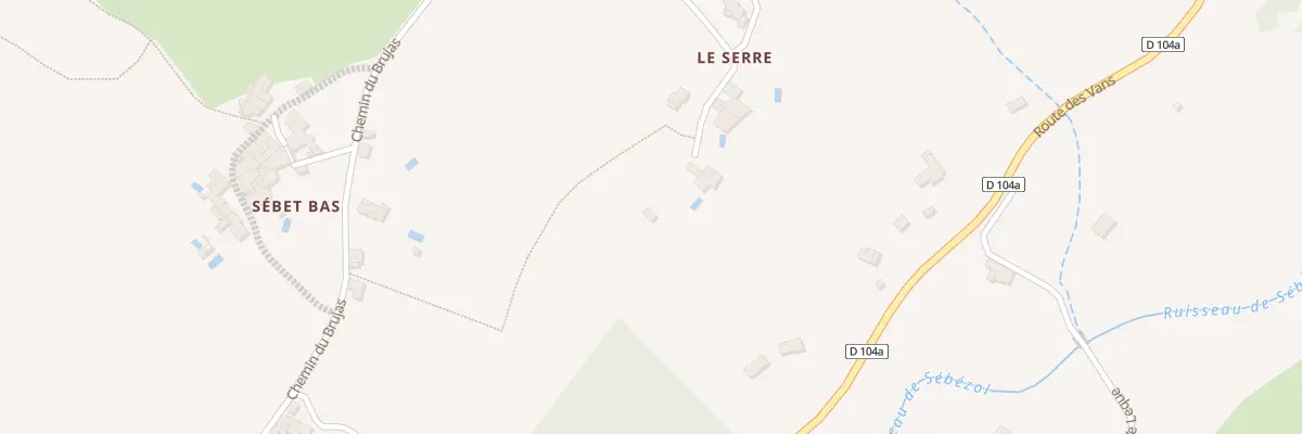 Plan du 298 Che du Serre à Lablachère