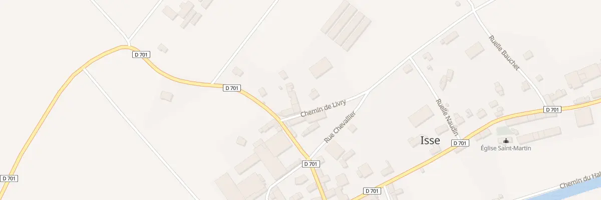 Plan du 3B Che de Livry à Isse