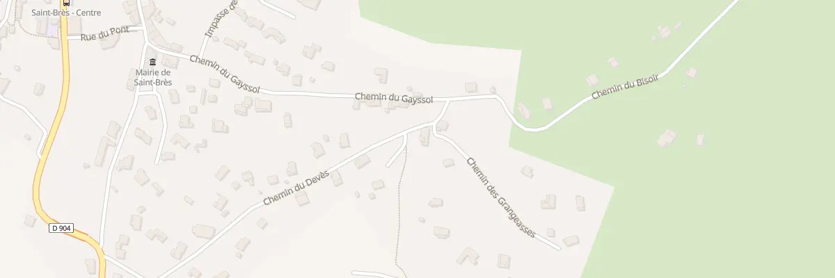 Plan du 47 Che du Deves à Saint-Brès