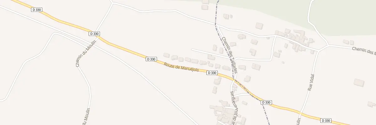 Plan du 2380 Rte de Maruejols à Mons