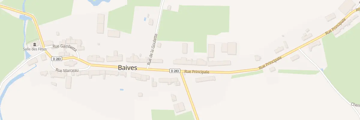Plan du 23 Rue Principale à Baives