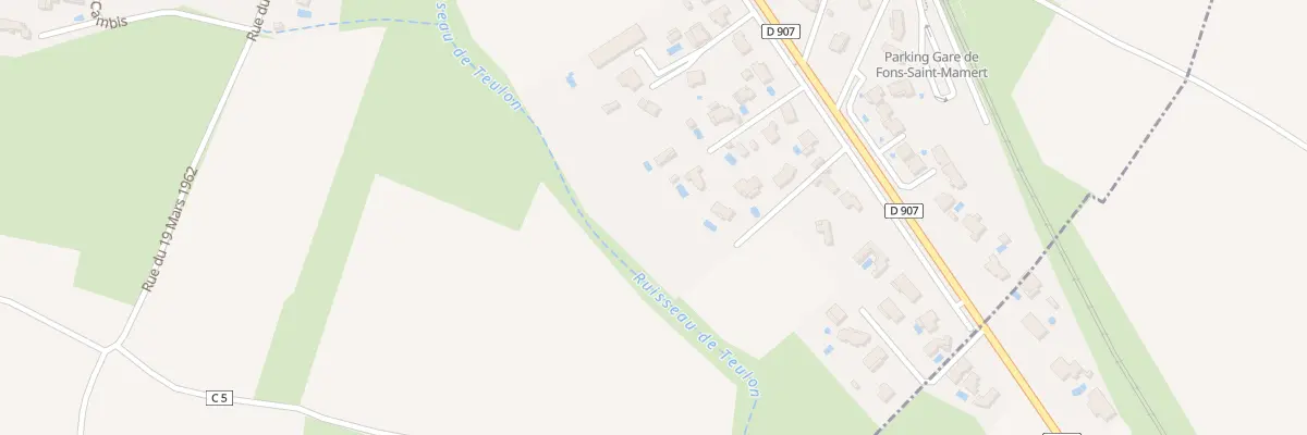 Plan du 498 Av Marcelin Albert à Fons