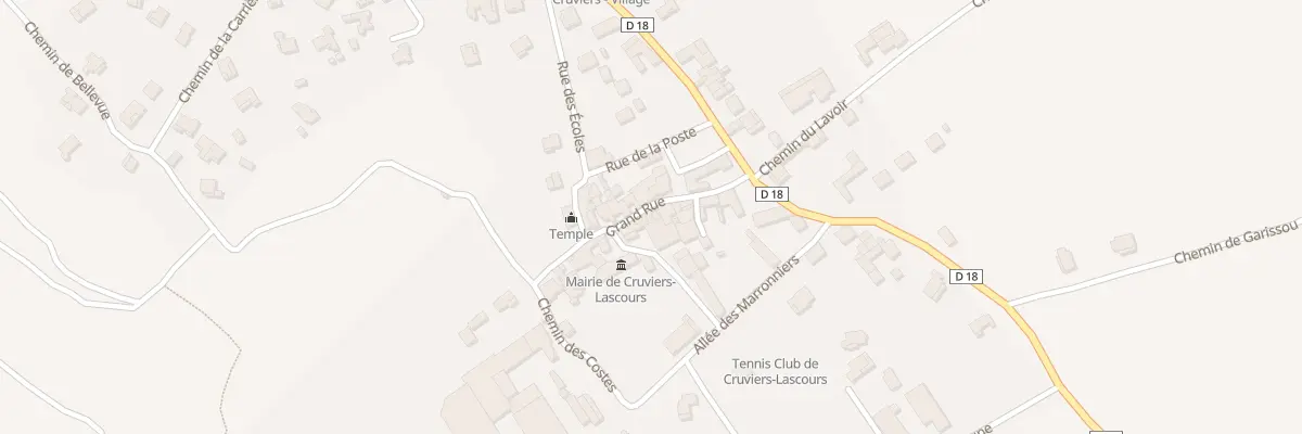 Plan du 81 Rue Grand Rue à Cruviers-Lascours