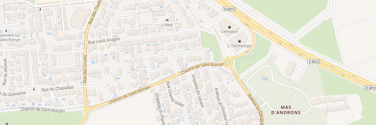 Plan du 5023 Rue du Cacharel à Aimargues