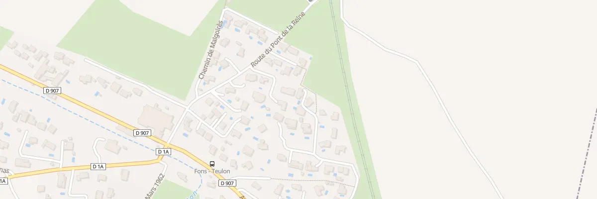Plan du 311 Rue du Cévenol à Fons