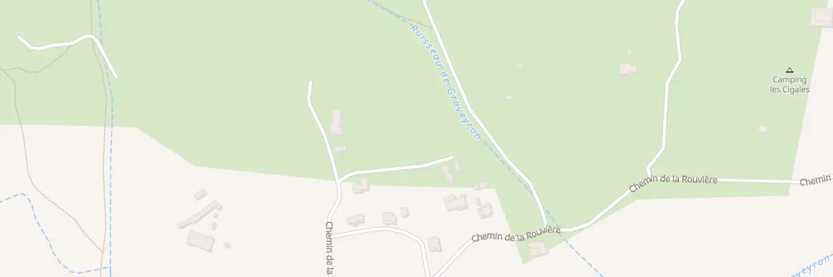 Plan du 186 Che de la Motte à Berrias-et-Casteljau