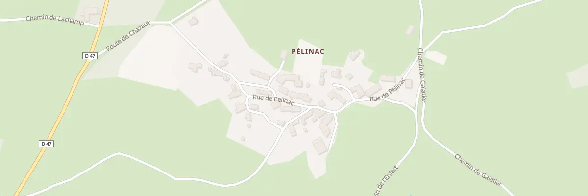 Plan du 255 Rue de Pelinac à Saint-Jeures