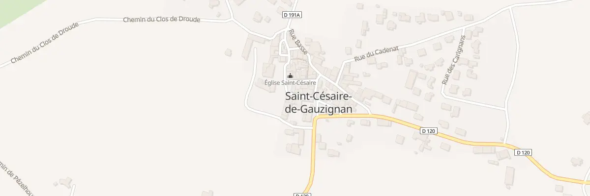 Plan du 35 Rue Grande Rue à Saint-Césaire-de-Gauzignan
