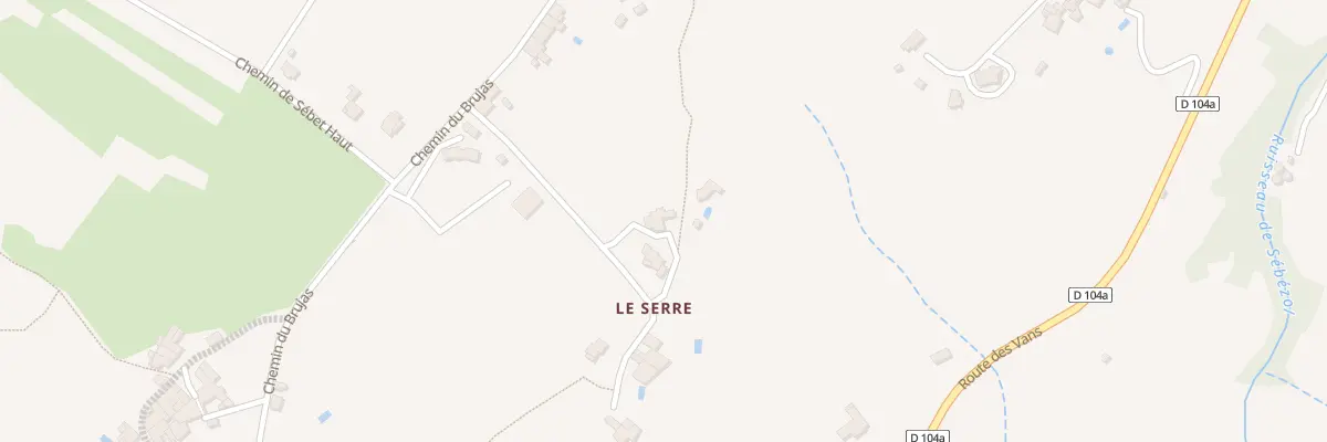 Plan du 151 Che du Serre à Lablachère