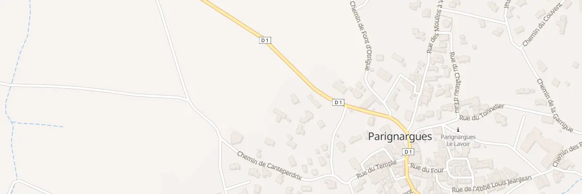 Plan du 177 Rte de St Mamert à Parignargues