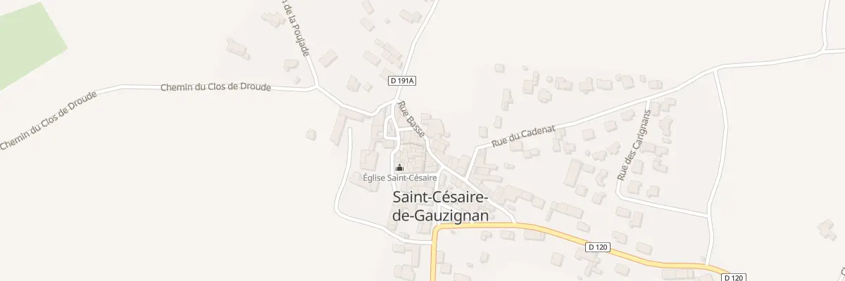 Plan du 1 Pl de la Croix à Saint-Césaire-de-Gauzignan
