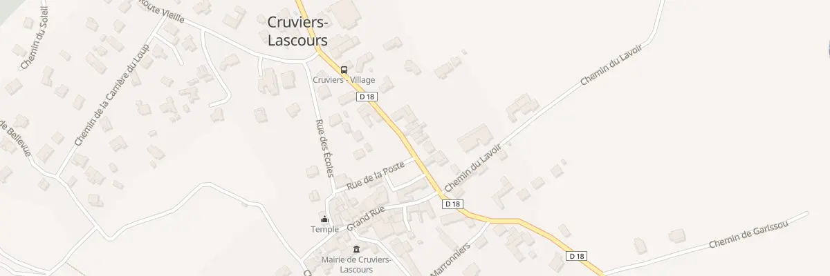 Plan du 5030 La Condamine à Cruviers-Lascours