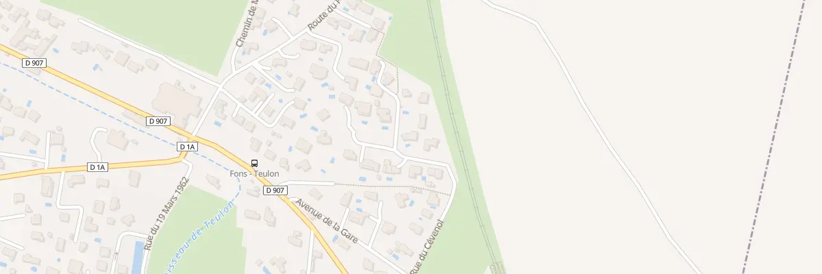 Plan du 220 Rue du Cévenol à Fons