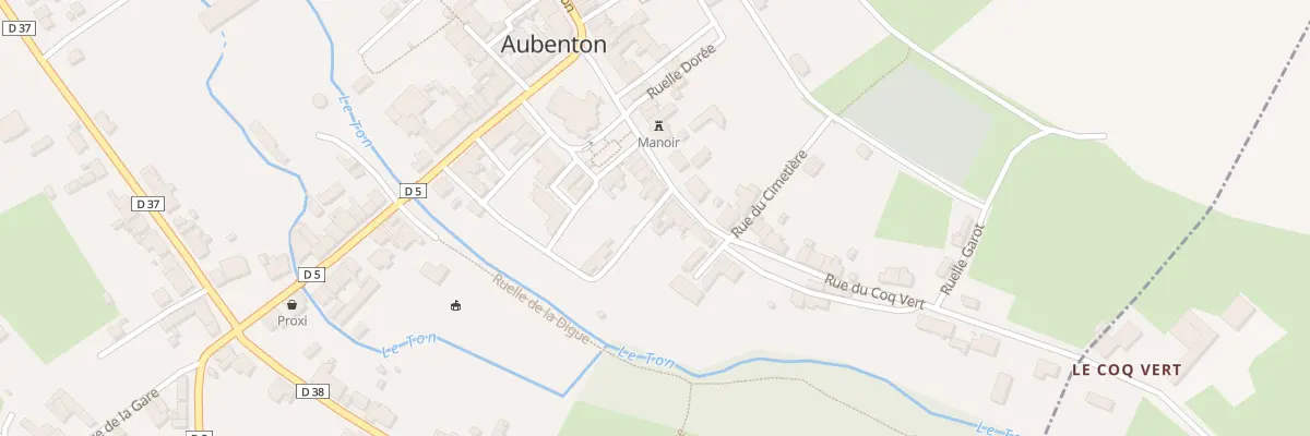 Plan du 12 Rue du Coq Vert à Aubenton