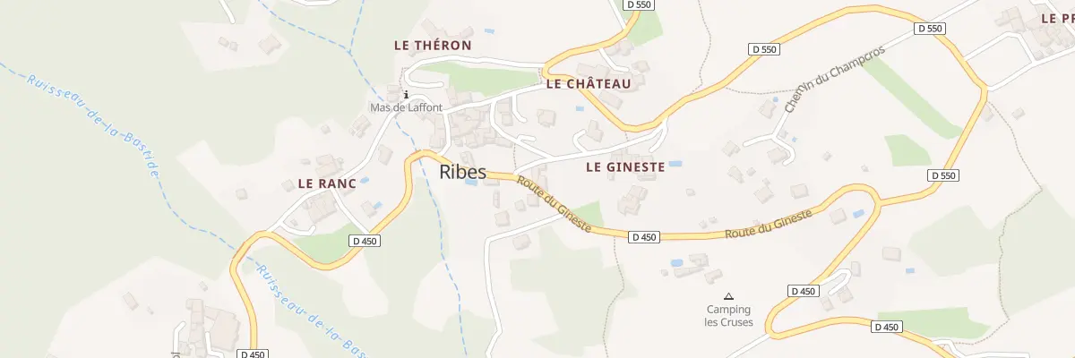 Plan du 24 Rte du Gineste à Ribes