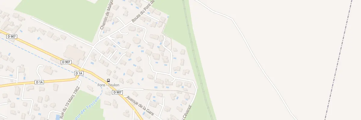Plan du 224 Rue du Cévenol à Fons