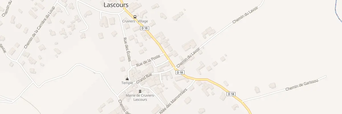 Plan du 3045 Rte des Vignerons à Cruviers-Lascours