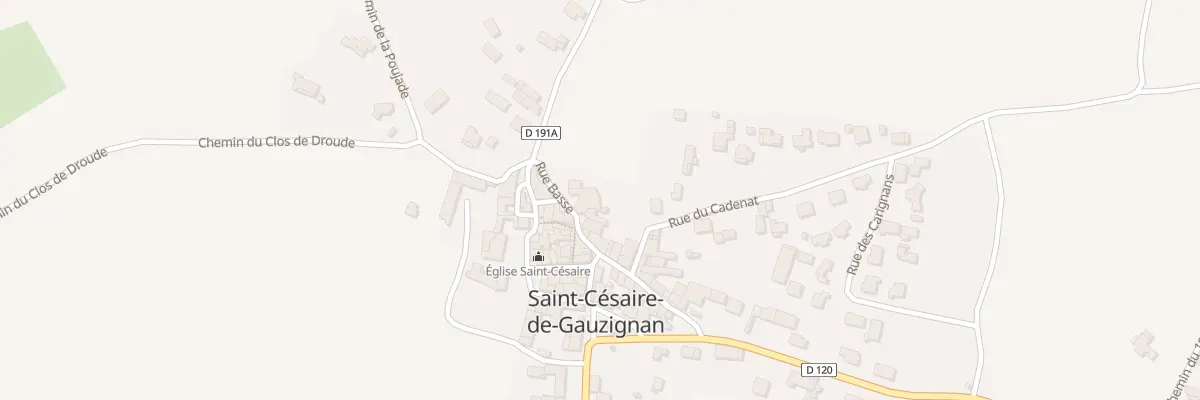 Plan du 6 Pl de la Croix à Saint-Césaire-de-Gauzignan